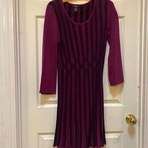 Style & co plum purple black dress